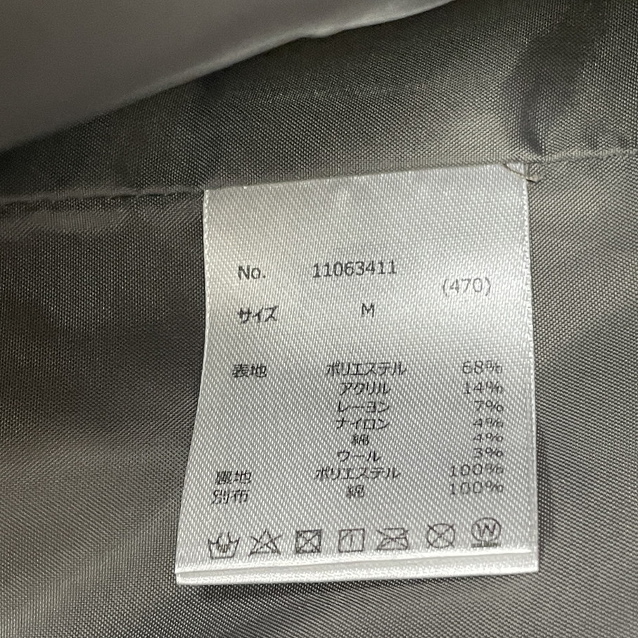 /M/ CUBE SUGAR チェックグリーン系 パッチワーク ステンカラーコート レディース アウター ボタンロングコート キューブシュガー