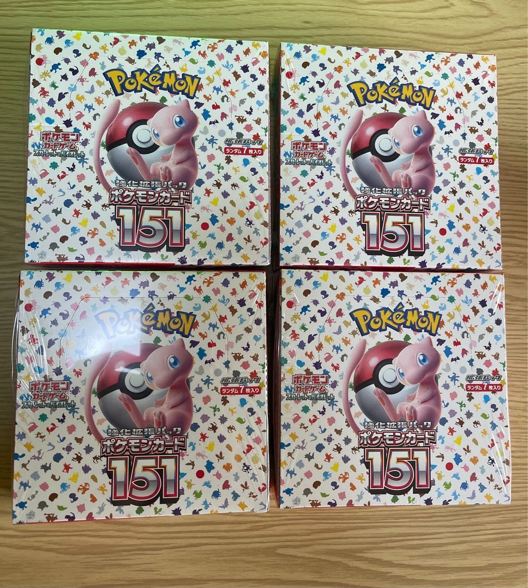 ポケモンカード151 ４ＢＯＸ 新品未開封シュリンク付き｜PayPayフリマ