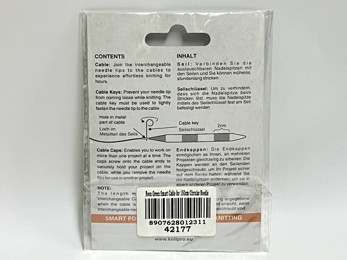  unused! Knitpro knitted Pro Smart Stix replacement possibility wheel needle for cable 150cm free shipping!