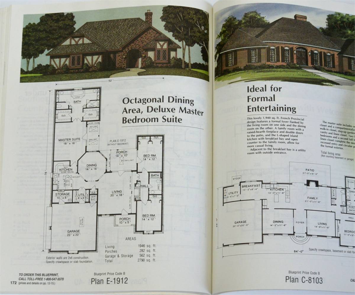 Elizabeth L. Hogan(編)　Best Home Plans　Country Living　（Sunset Books, 1992)　イギリス 家の設計図　英国田舎暮らし　（送料185円）_画像6