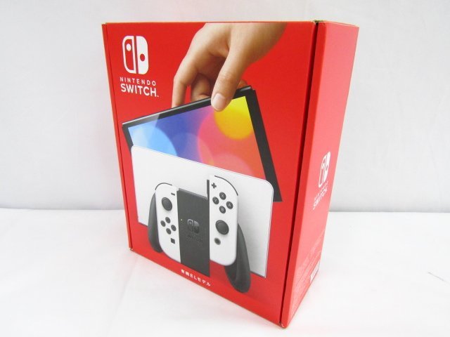 Nintendo Switch 本体 有機ELモデル Joy-Con(L)(R)ホワイト 中古品 ◆2832