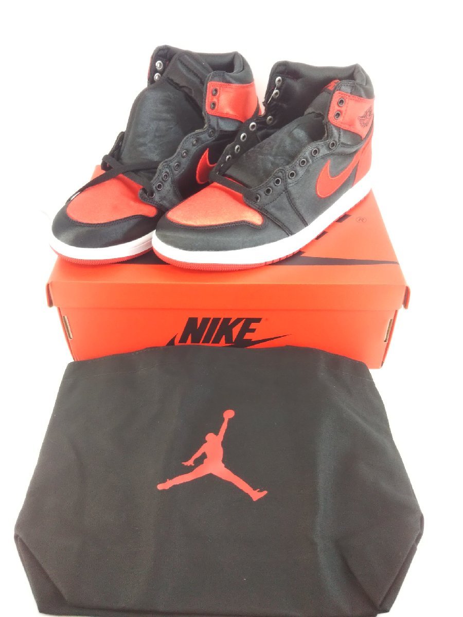 28.0cm Nike WMNS Air Jordan 1 Retro High OG Satin Bred 28.0cm Nike WMNS Air Jordan 1 Retro High OG Satin Bred