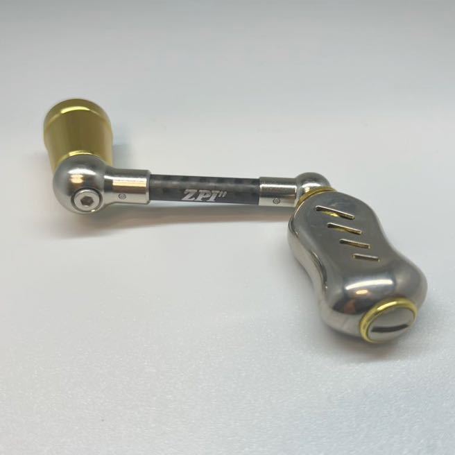 ZPI・RIVRE ダイワ用 45mm RMR50-DA-G ゴールド リブレFinoノブ仕様 SSRCスピニングカーボンハンドルファンネル 2