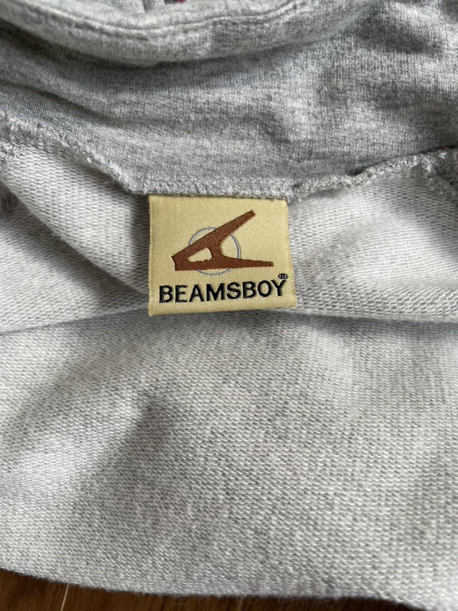 [ free shipping ]BEAMS BOY Beams Boy high class fastener ZIP Rainbow color exella use American Casual old clothes Zip up sweat 