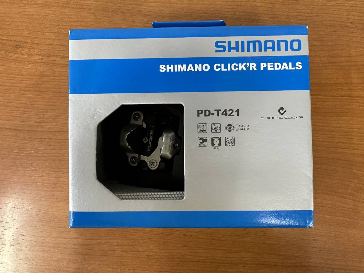 【未使用品】SHIMANO　シマノ クリッカー PD-T421 片面SPD ビンディングペダル