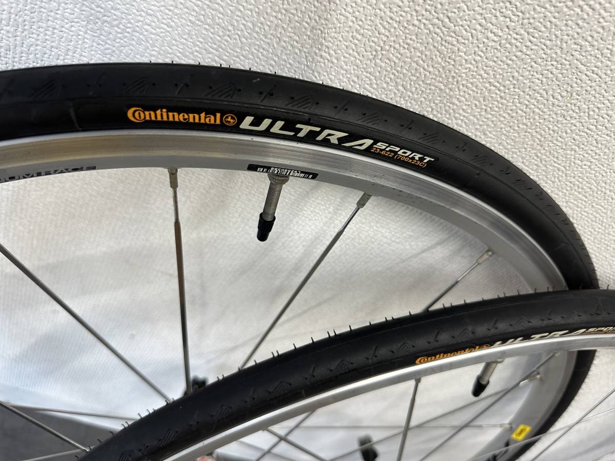 【中古品】Mavic マヴィック AKSIUM Race アクシウム レース 700C 前後セット　コンチネンタルタイヤ　クリンチャー_画像2