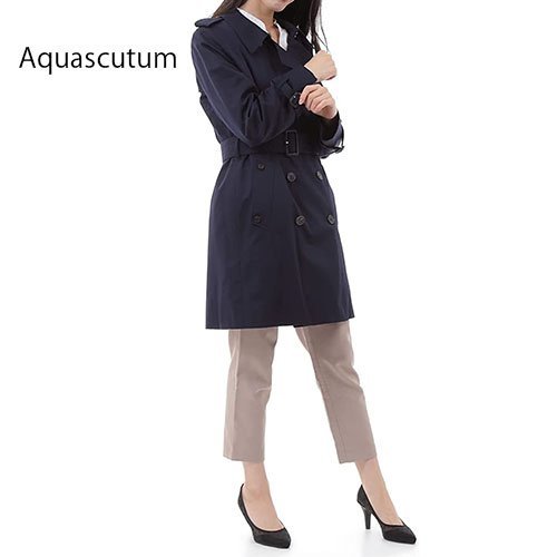 新品 Aquascutum / アクアスキュータム トレンチコート レディース 8(B020081-05500-8)