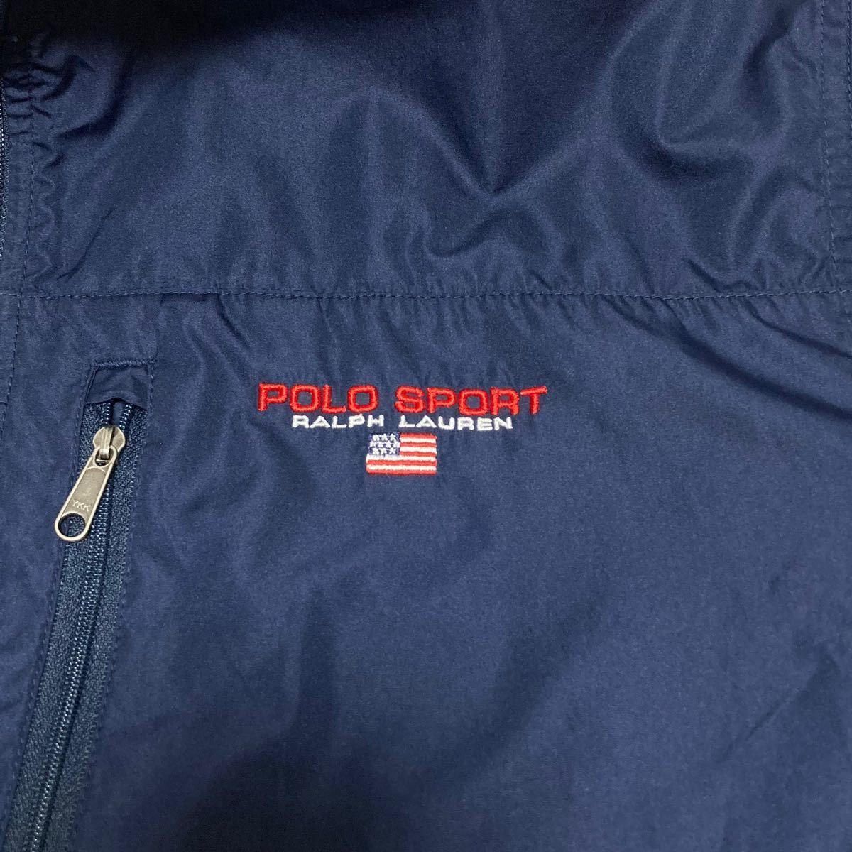 90s POLO SPORT ナイロンジャケット ポロスポーツ ブルゾン 美品　パッカブル　スウィングトップ　当時物　ラルフローレン_画像3