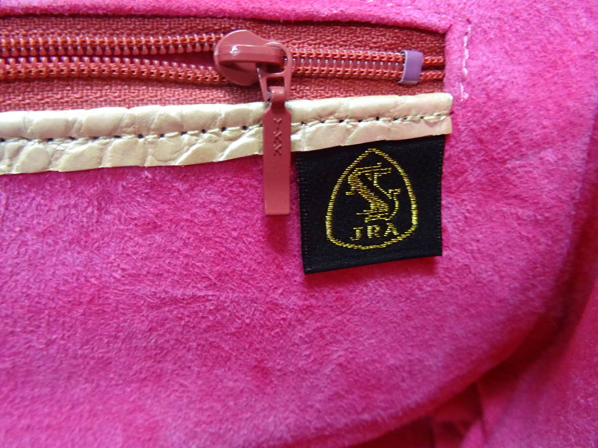 本物保証　トップコレクション　TOP　COLLECTION　JRA　 クロコダイル ハンドバッグ　ピンク　カバン　鞄_画像5