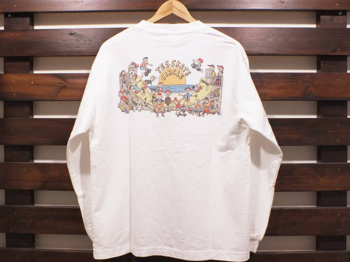 新品 Lサイズ TES エンドレスサマー オールスター スケートパーク ロングスリーブ T ホワイト The Endless Summer ALLSTAR SKATE PARK L/S