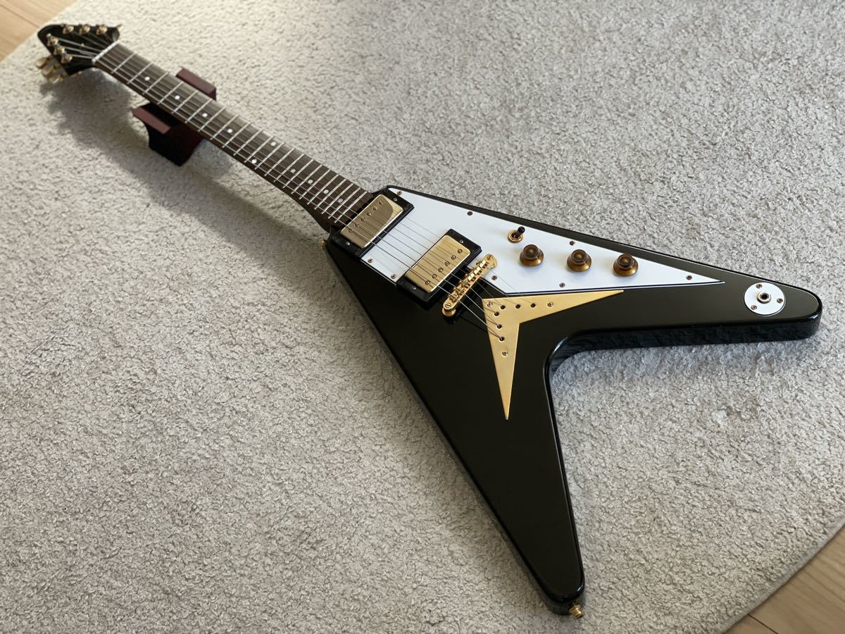 Barclay FLYING V type フライングV ブラック エレキギター (本体