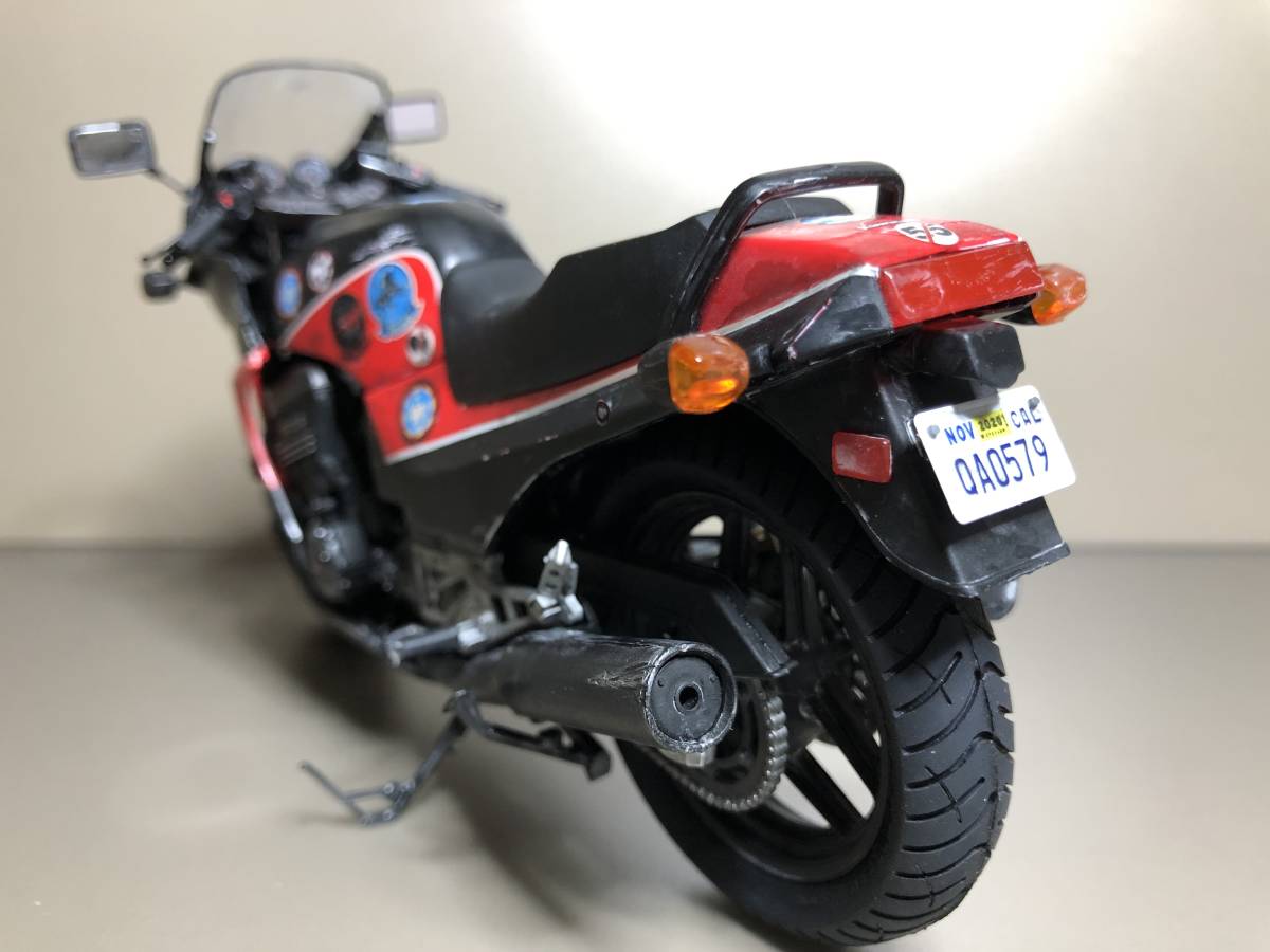 TOP GANマーベリック完全劇中ウェザリング仕様GPZ900R アオシマ製1/12_画像5