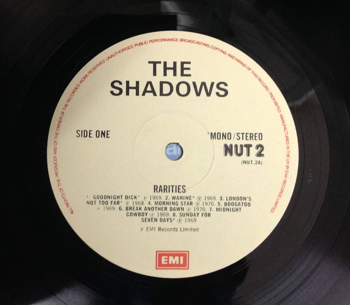 The Shadows 1 lp , Rarities_画像2