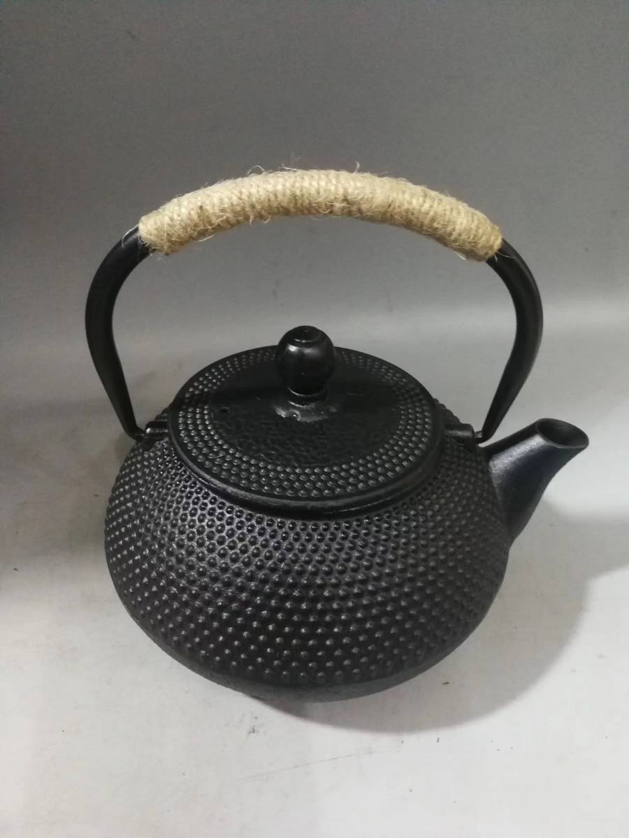 《民・黒鉄瓶・茶道具・煎茶道具》極細工・骨董品・古賞物・中国古玩・中国古美術_画像3