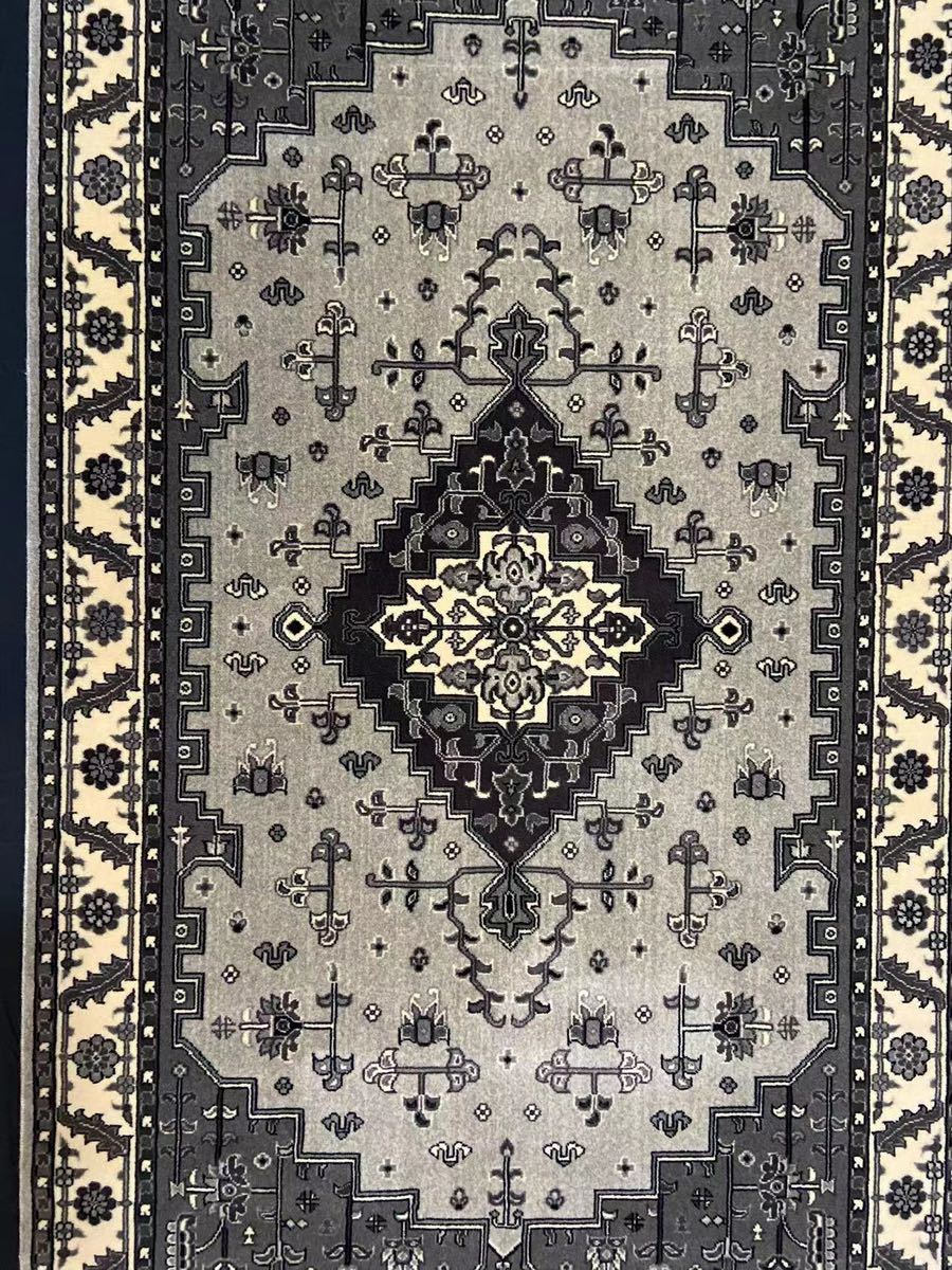 高額売筋】 イラン産 手織り 高級ペルシャ絨毯ニュ-ジ-ランド産ウ-ル