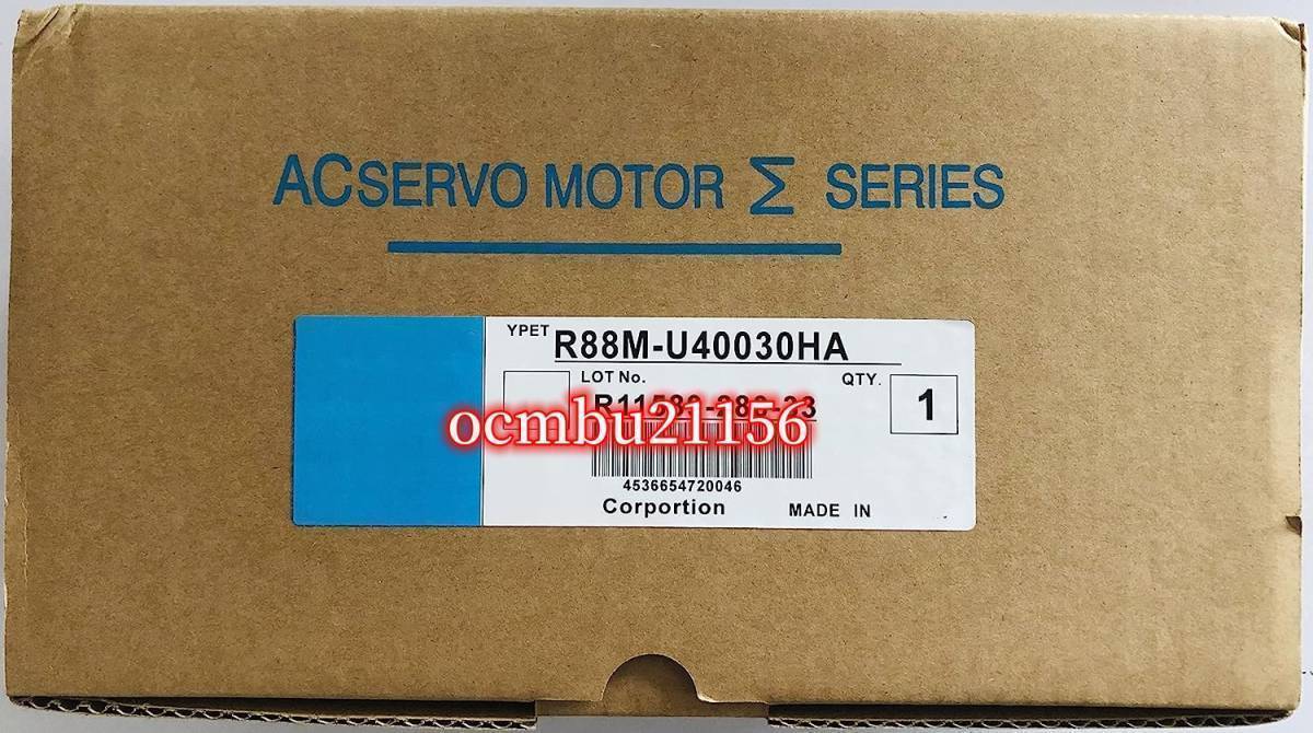 熱い販売 ☆新品 OMRON オムロン サーボモータ R88M-U40030HA【6ヶ月