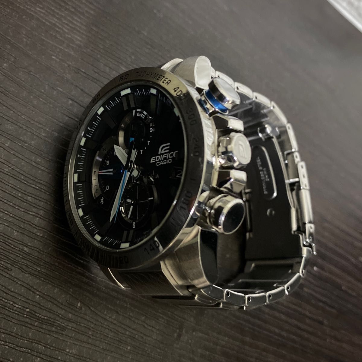 【稼働品】EDIFICE CASIO/カシオ タフソーラーEQB-800D Bluetooth