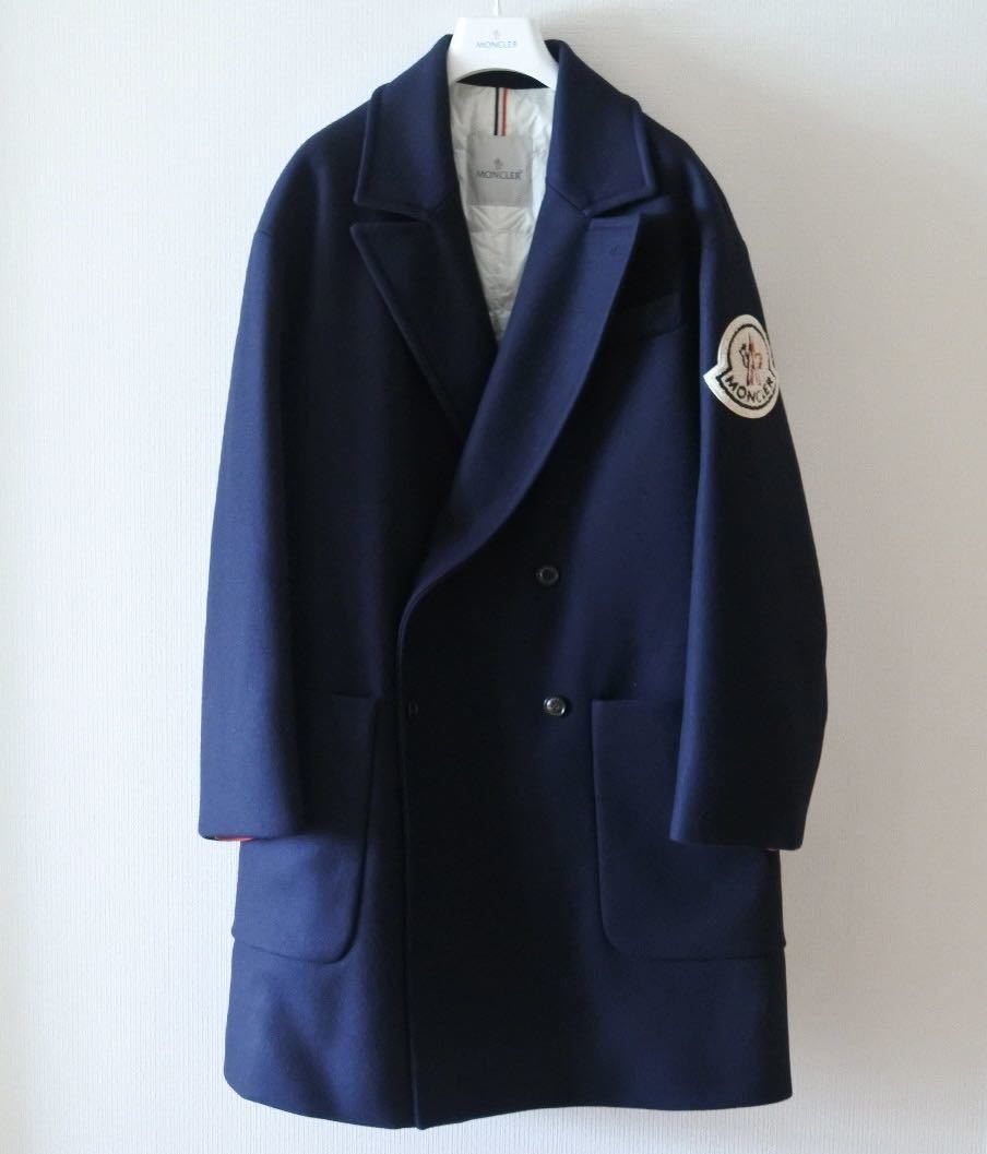 超限定AMI コラボ 美品 モンクレール オーバーサイズ チェスター
