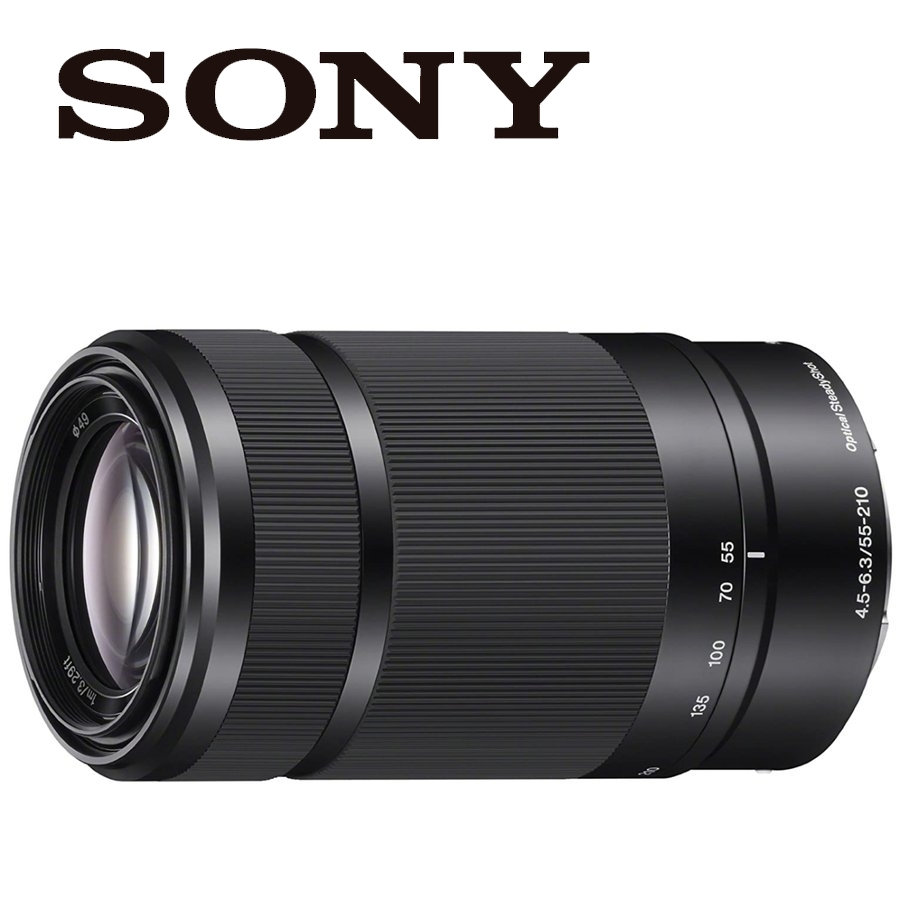  Sony SONY E 55-210mm F4.5-6.3 OSS SEL55210 seeing at distance zoom lens E mount APS-C exclusive use black mirrorless camera used 