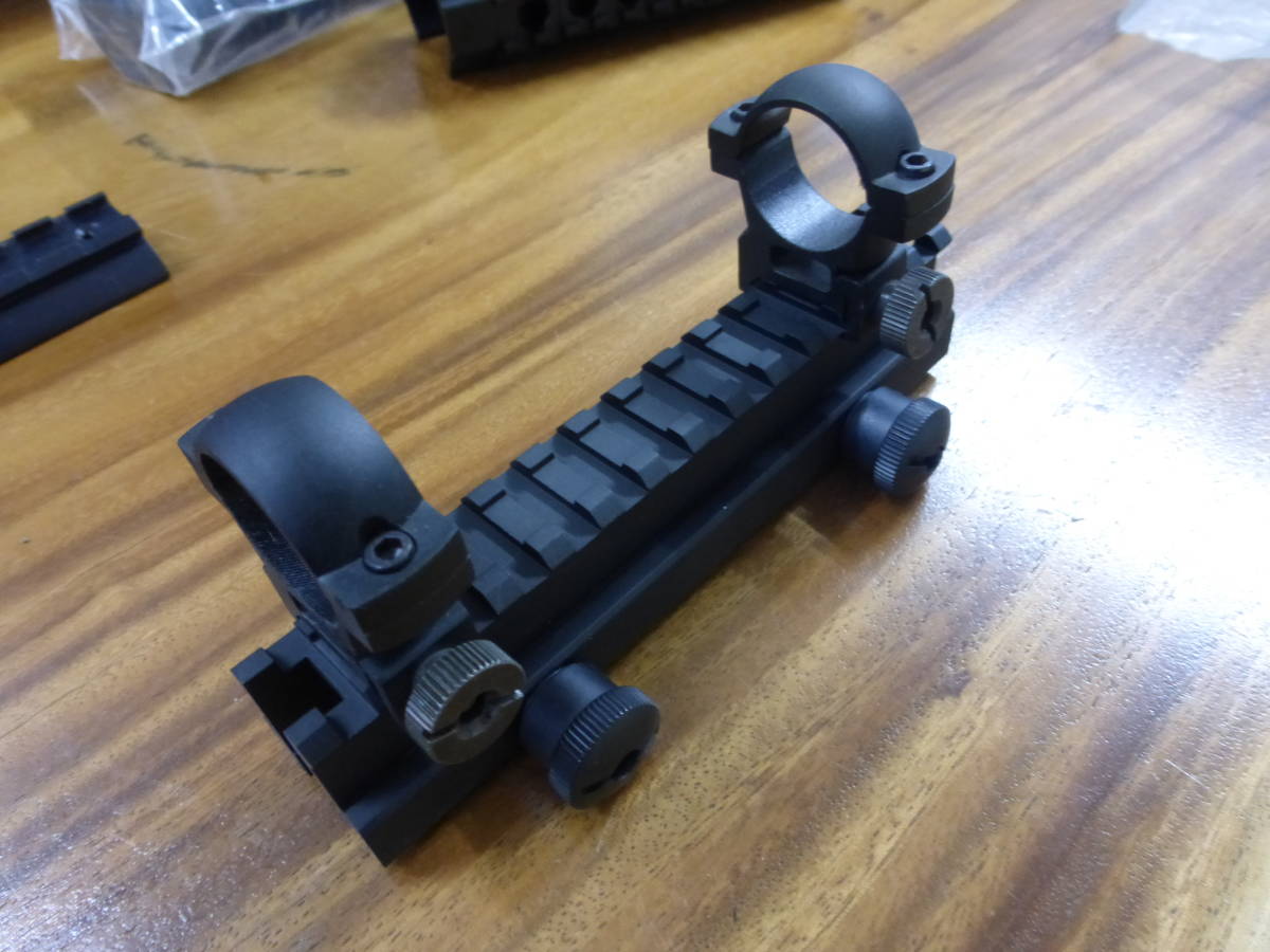 M4系 Weaver Flat Top Rail Mount Riser フラットトップ ライザー マウント M16, CAR, XM, Ｍ4, 系 HK 実物 実銃用 _スコープマウントリングは別売りです。