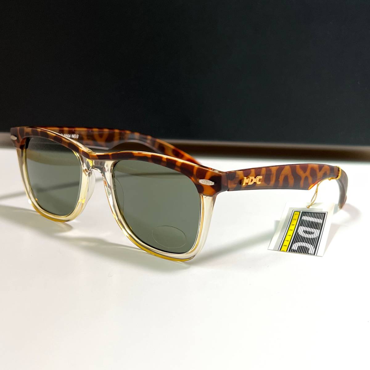 デッドストック◆I.D.C. 5504 NO.2 MADE IN FRANCE 未使用品 90's VINTAGE IDC アイディーシー サングラス eyewear ブラウン レオパード