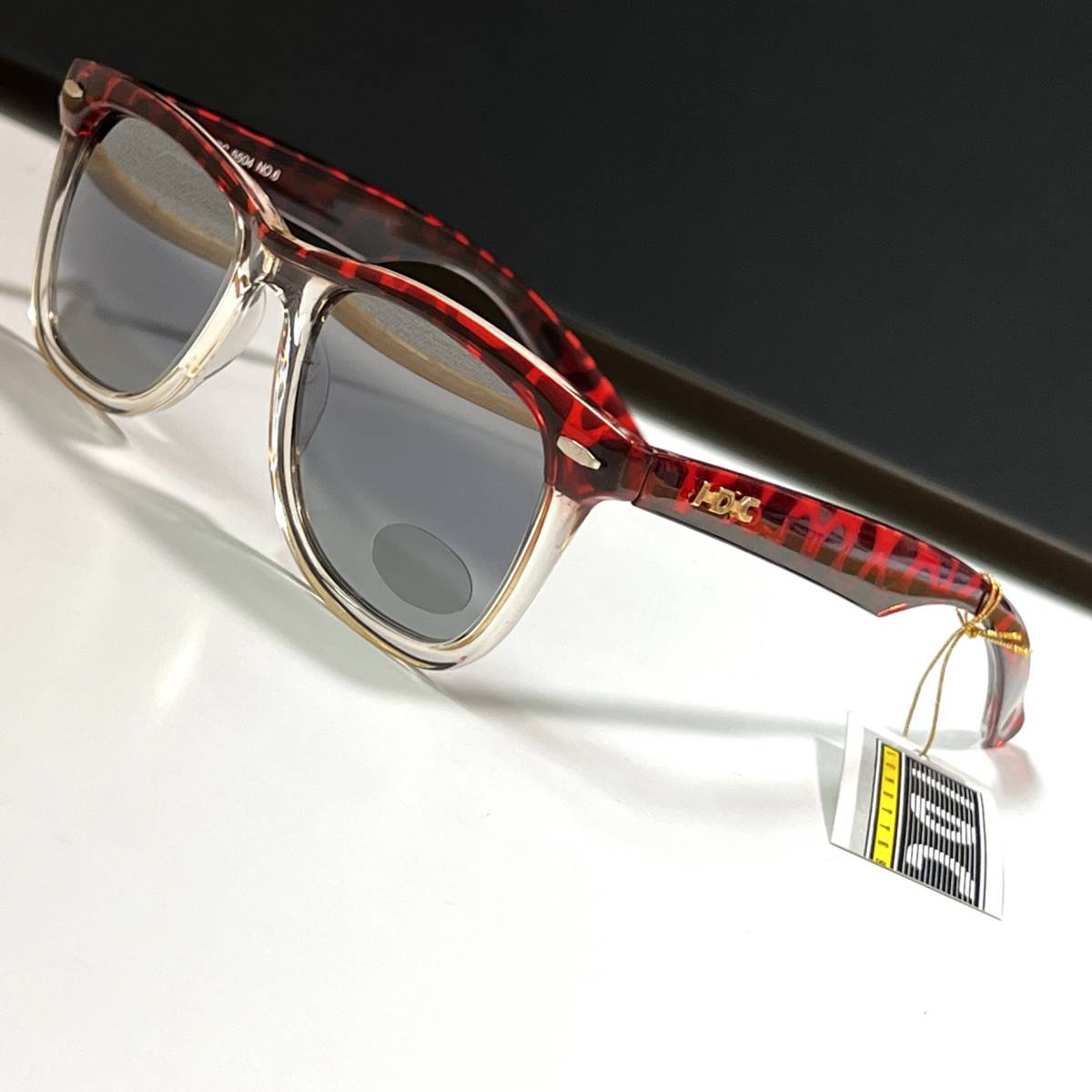 デッドストック◆I.D.C. 5504 NO.6 MADE IN FRANCE 未使用品 90's VINTAGE IDC アイディーシー サングラス eyewear レッド ミラーレンズ 2