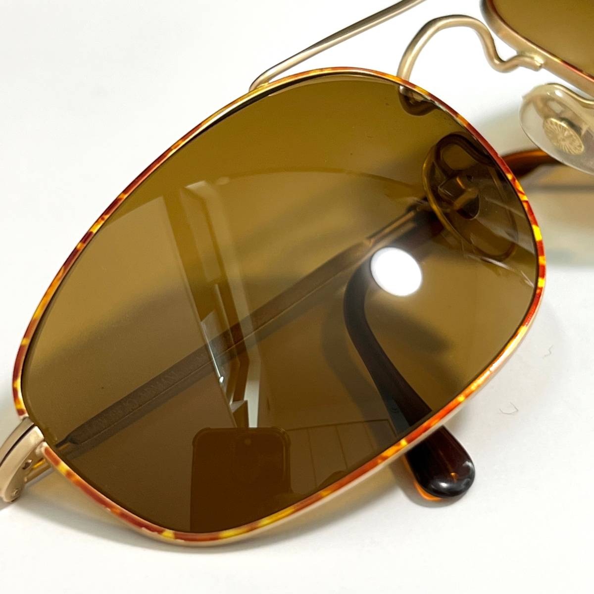 *GIORGIO ARMANIjoru geo Armani sunglasses eyeweartoru toe ga Vintage Old Italy made 614 701 men's VINTAGE