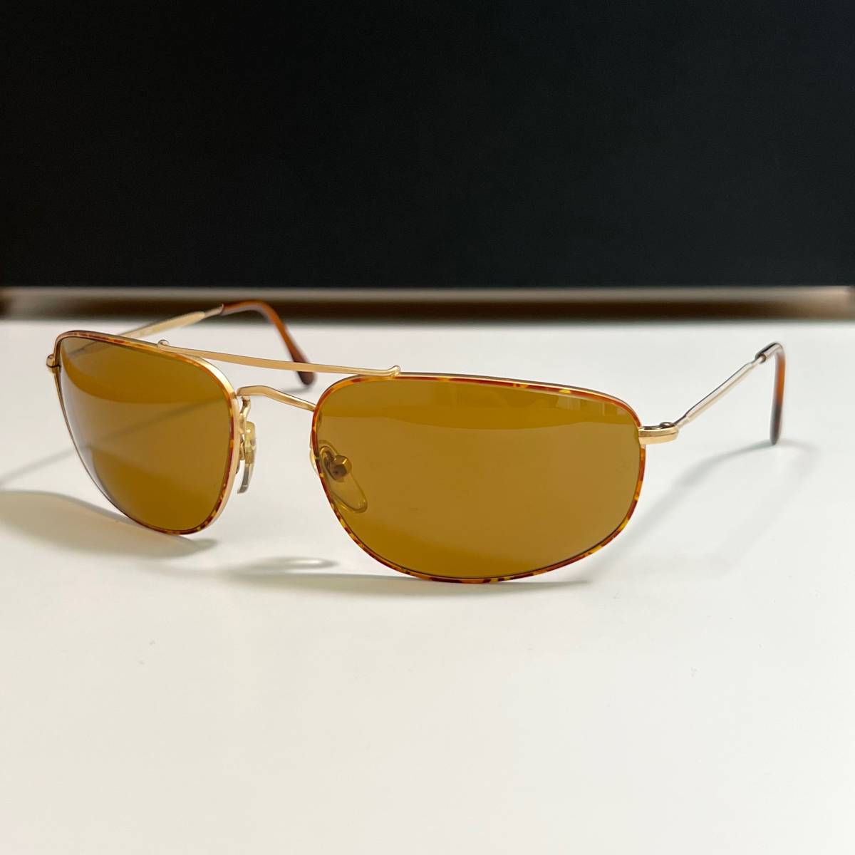 ◆GIORGIO ARMANI ジョルジオアルマーニ サングラス eyewear トルトゥーガ ヴィンテージ オールド イタリア製 614 701 メンズ VINTAGE_画像2