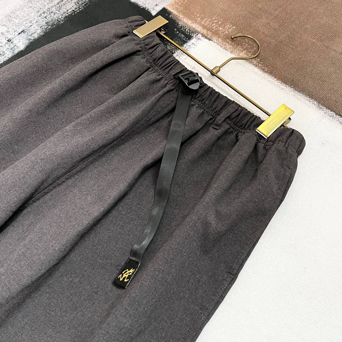  beautiful goods *GRAMICCI Gramicci poly- bell tedo climbing wide pants man and woman use GLP-19S898 gray M size bottoms 