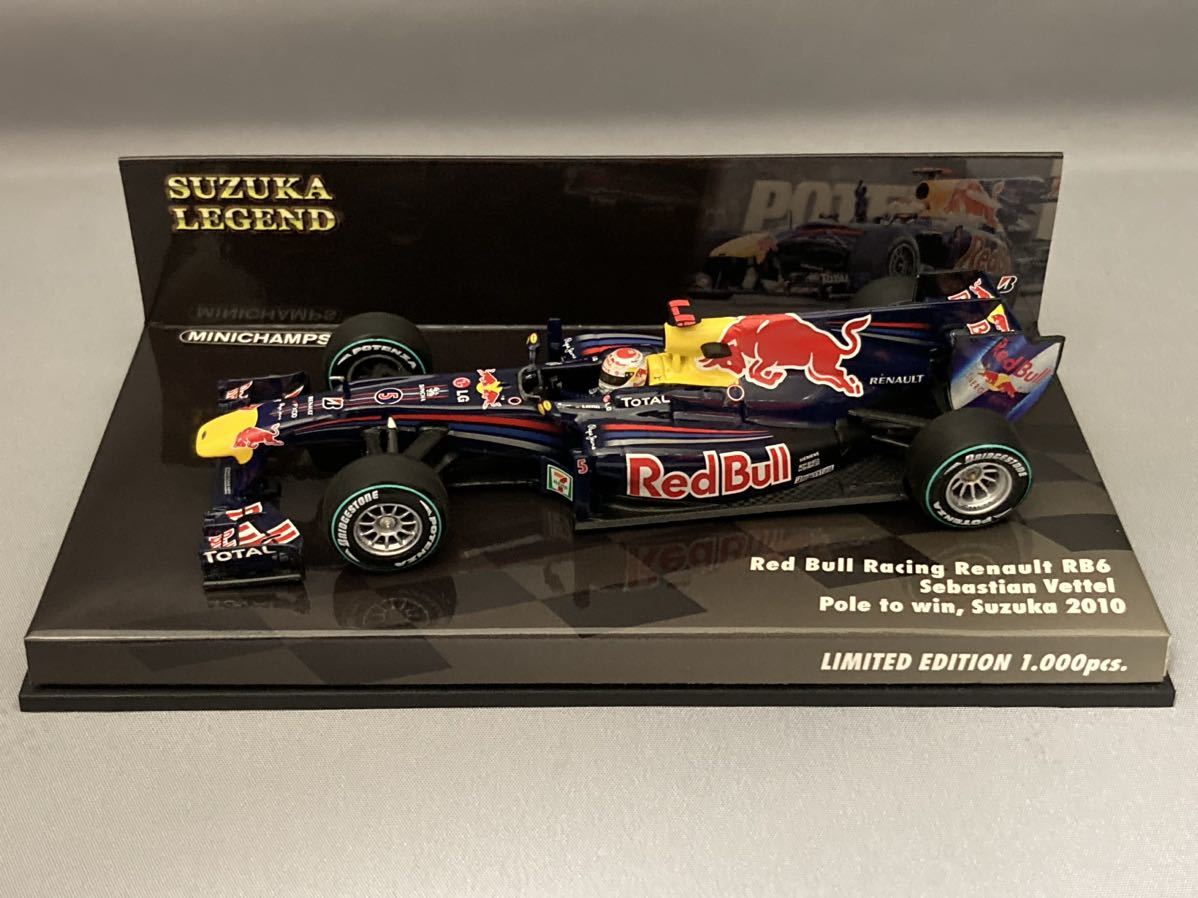 MINICHAMPS 1/43 鈴鹿レジェンド レッドブル レーシング ルノー RB6 日本GP S.ベッテル_画像1