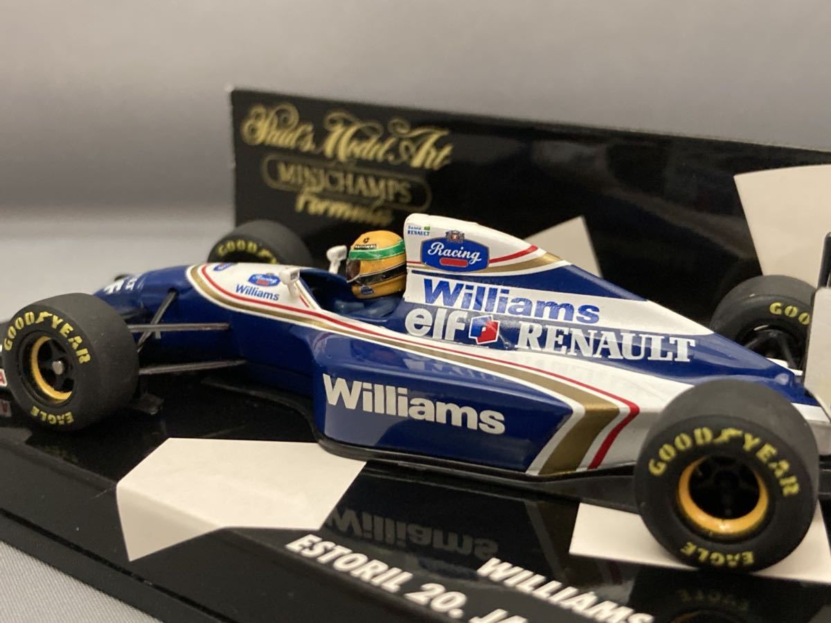 MINICHAMPS 1/43 ウィリアムズ FW15 A.セナ エストリル テスト 1994年 Williams ルノー ミニチャンプス_画像6