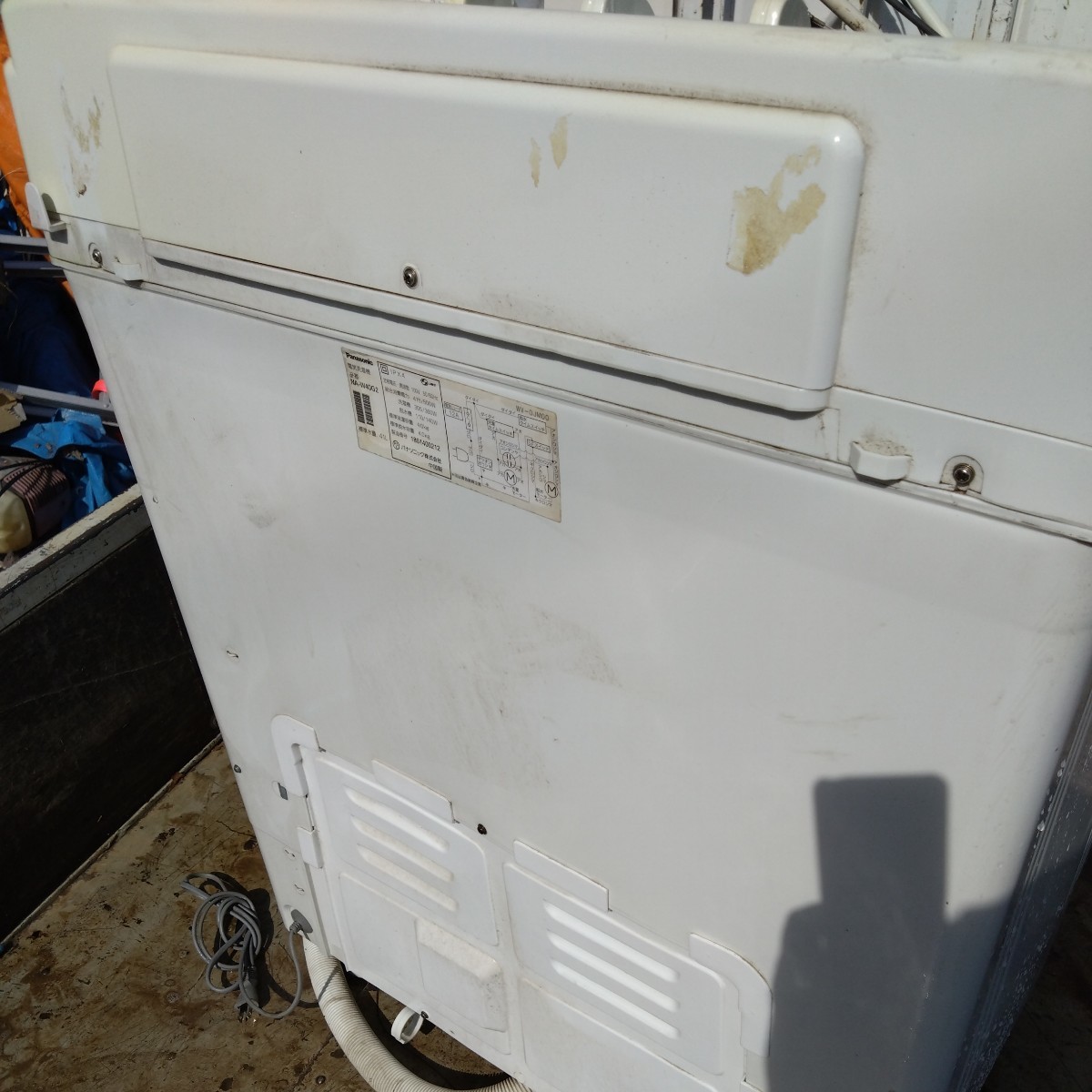 【パナソニック】2018年製　2槽式 洗濯機 4.0kg NA-W40G2 二槽式 上開き プラスチックボディ 脱水給水機能＆水位切替 _画像10