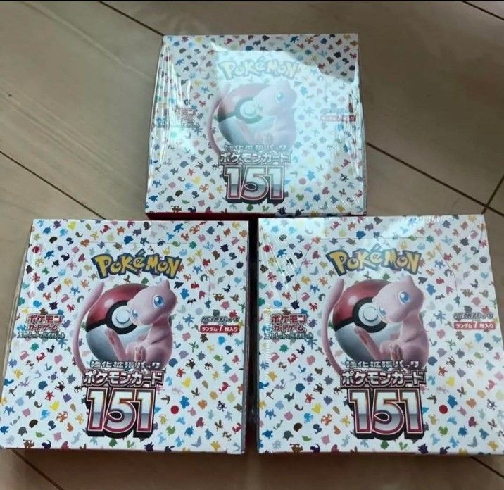 ポケセン産】ポケモンカード 151 box シュリンク付き 3BOX 即購入可能