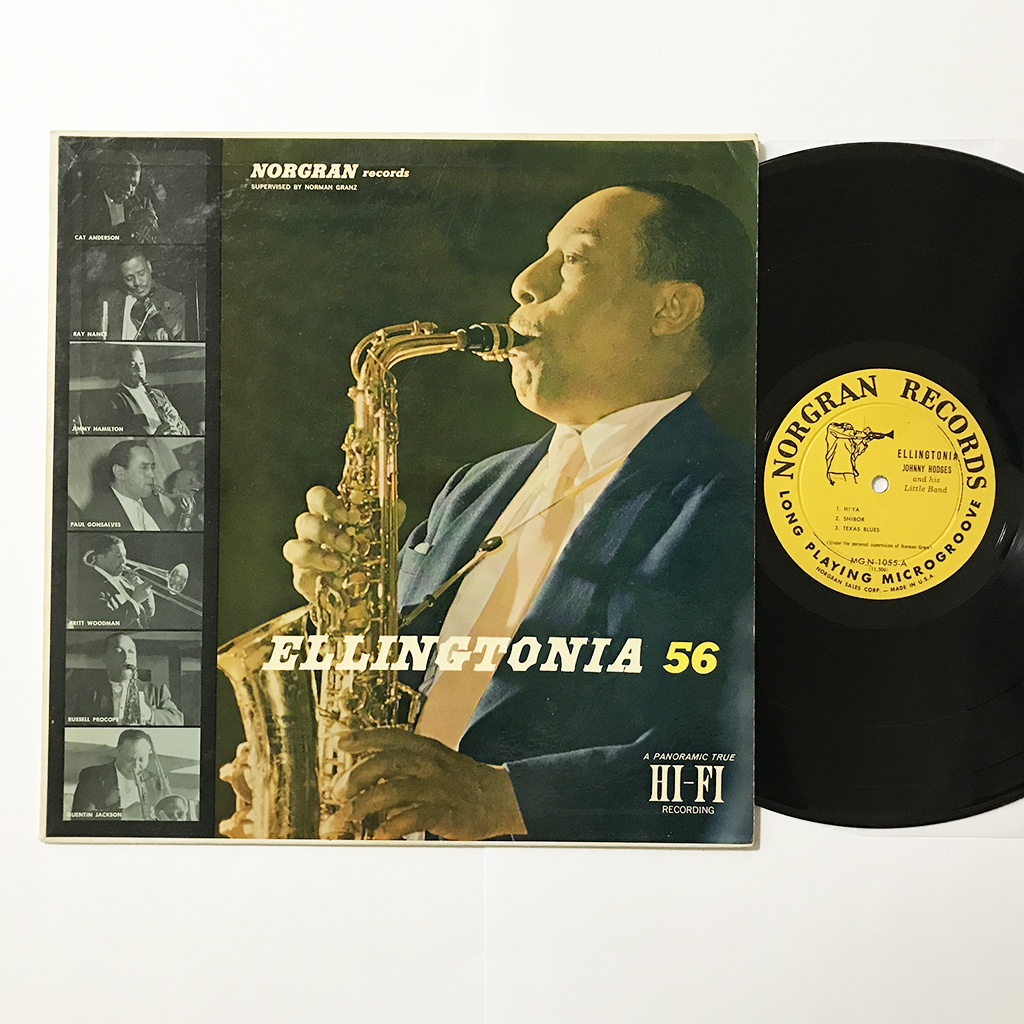 US ORIG LP■Johnny Hodges■Ellingtonia ´56■Norgran 黄色トランペッター・ラベル アメリカ盤 オリジナル モノラル【試聴できます】ジャズ