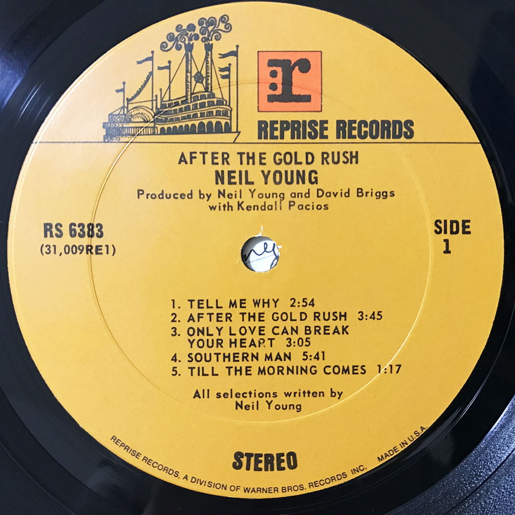 US ORIG LP■Neil Young■After The Gold Rush■Reprise ポスター/カンパニー・スリーヴ付 アメリカ盤 ステレオ【試聴できます】_画像5