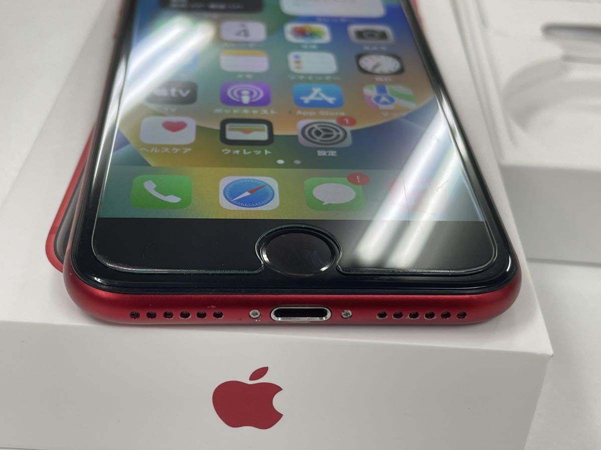 画面とバッテリー新品100% iPhone SE2 64GB RED本体 中古 送料無料