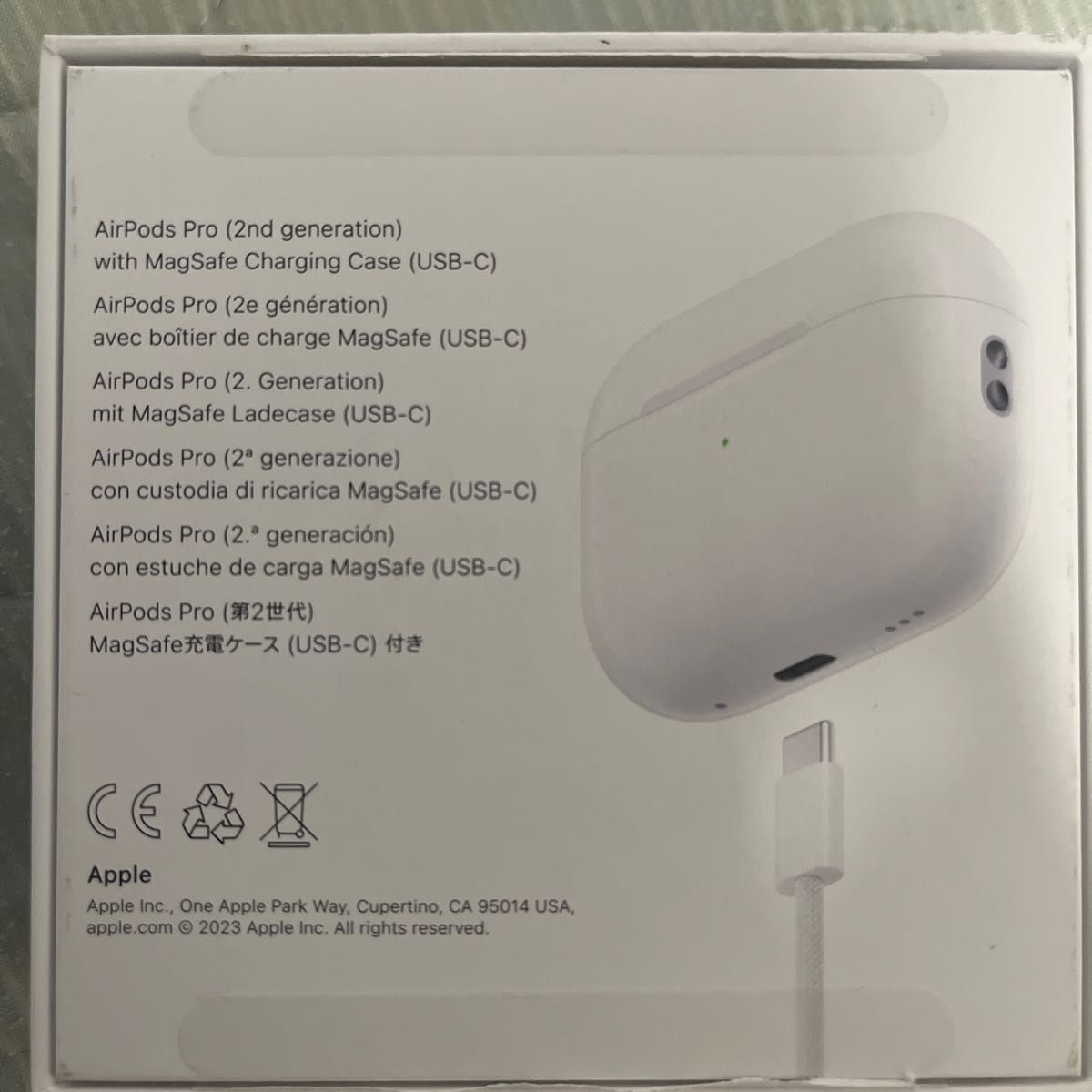 AirPodsPro 第2世代 USB-C Apple Bluetooth イヤホン MTJV3J/A