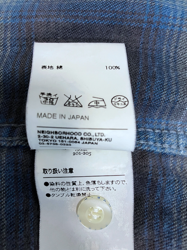 wtaps ダブルタップス 09AW VATOS L/S サイズL BLUE チェック wtaps ダブルタップス 09AW VATOS L/S サイズL BLUE チェック