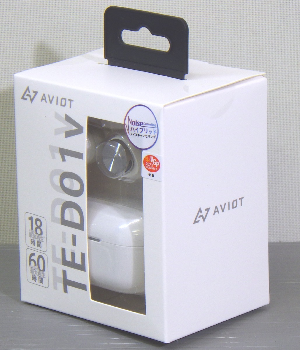 新品未開封 AVIOT アビオット Bluetooth フル ワイヤレス イヤホン TE-D01v-WH ホワイト_画像1