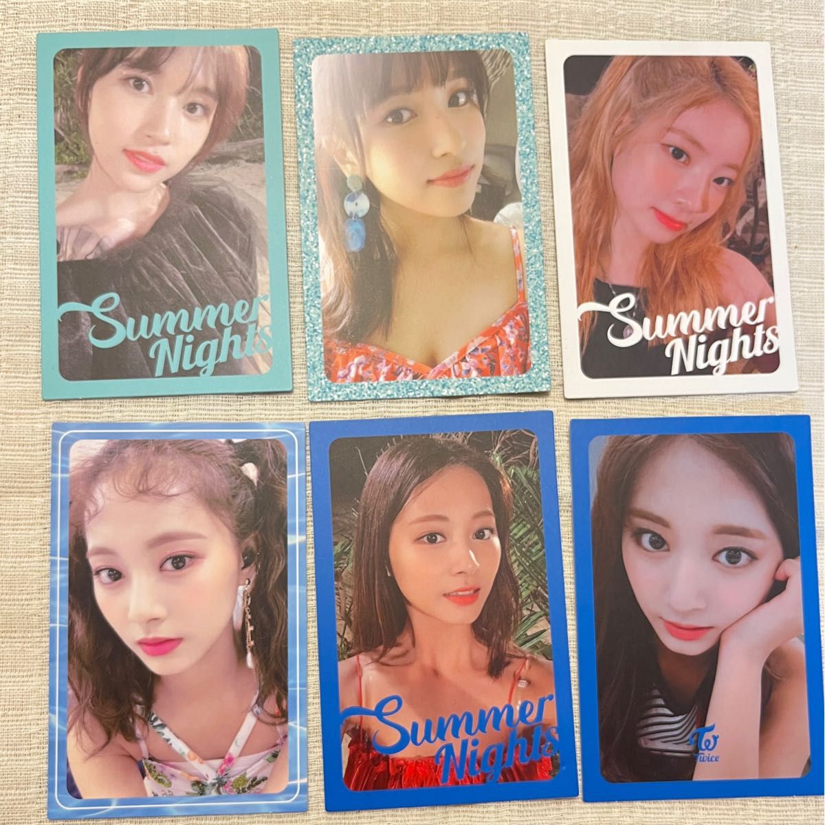 TWICE トレカ Summer Nights ナヨン ジョンヨン モモ サナ ミナ ダヒョン ツウィ