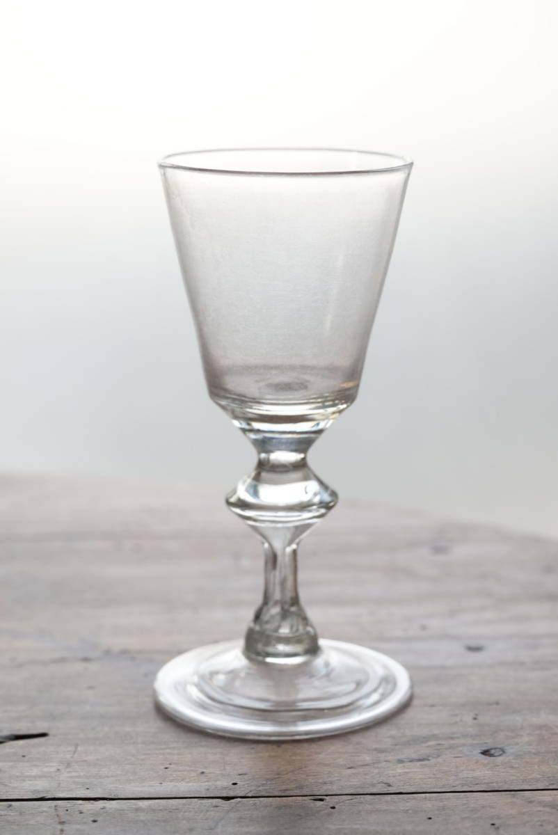 稀少 18世紀 大きめのブルゴーニュ地方のグラス ブルギニョングラス / 1700年代後半・フランス / 古道具 アンティーク ワイングラス B