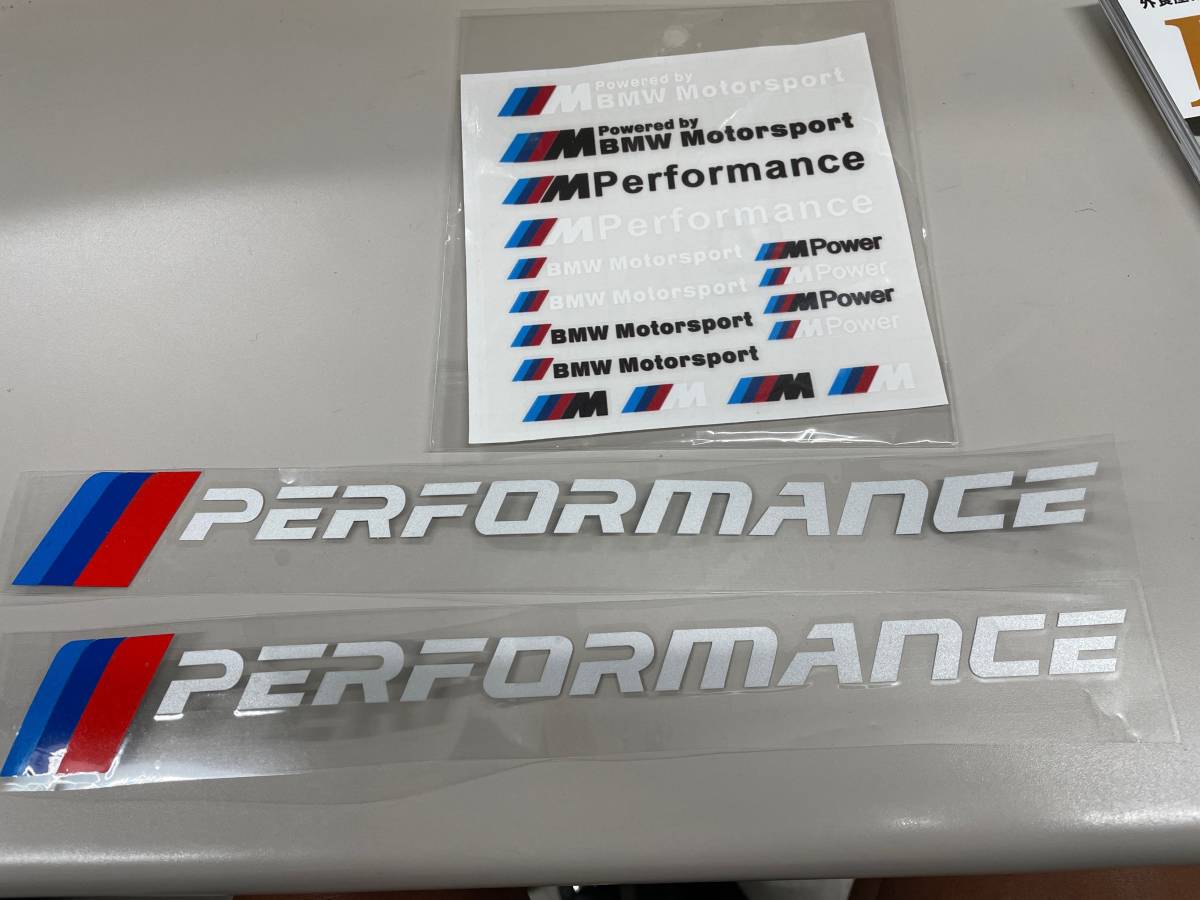 BMW M Motor Sport M Performance clear sticker set : Real Yahoo