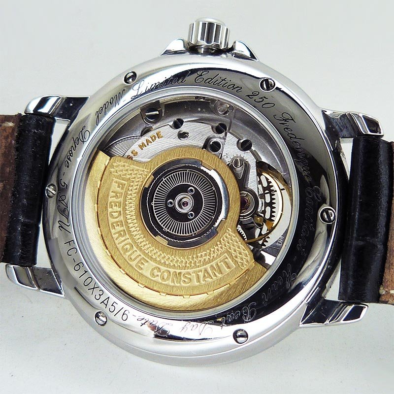  used Frederick * constant [FREDERIQUE CONSTANT] FC-610X3A5/6 Heart beet day date silver limitation 250ps.