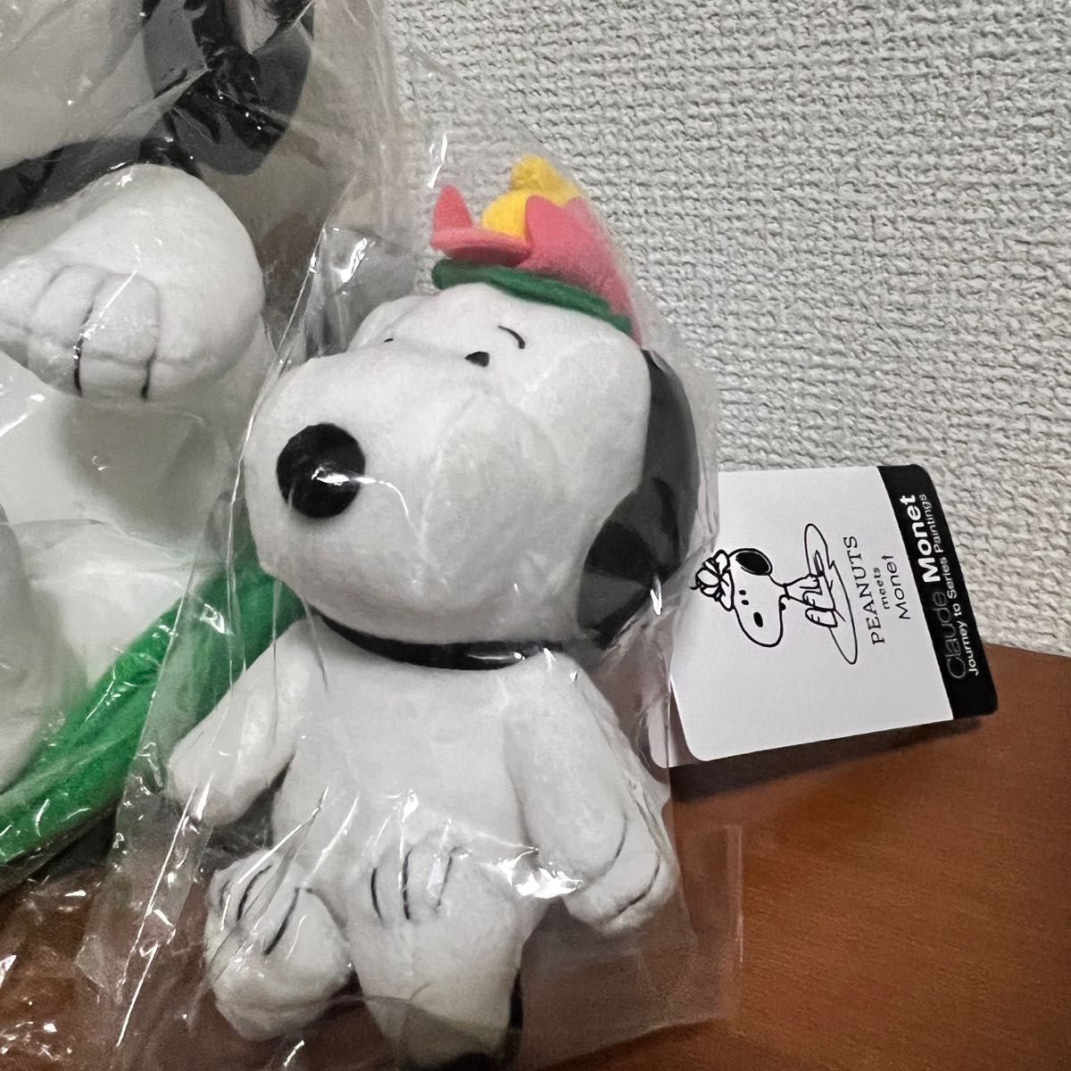 本日限り！　PEANUTS meets MONET マスコット ぬいぐるみ セット モネ展