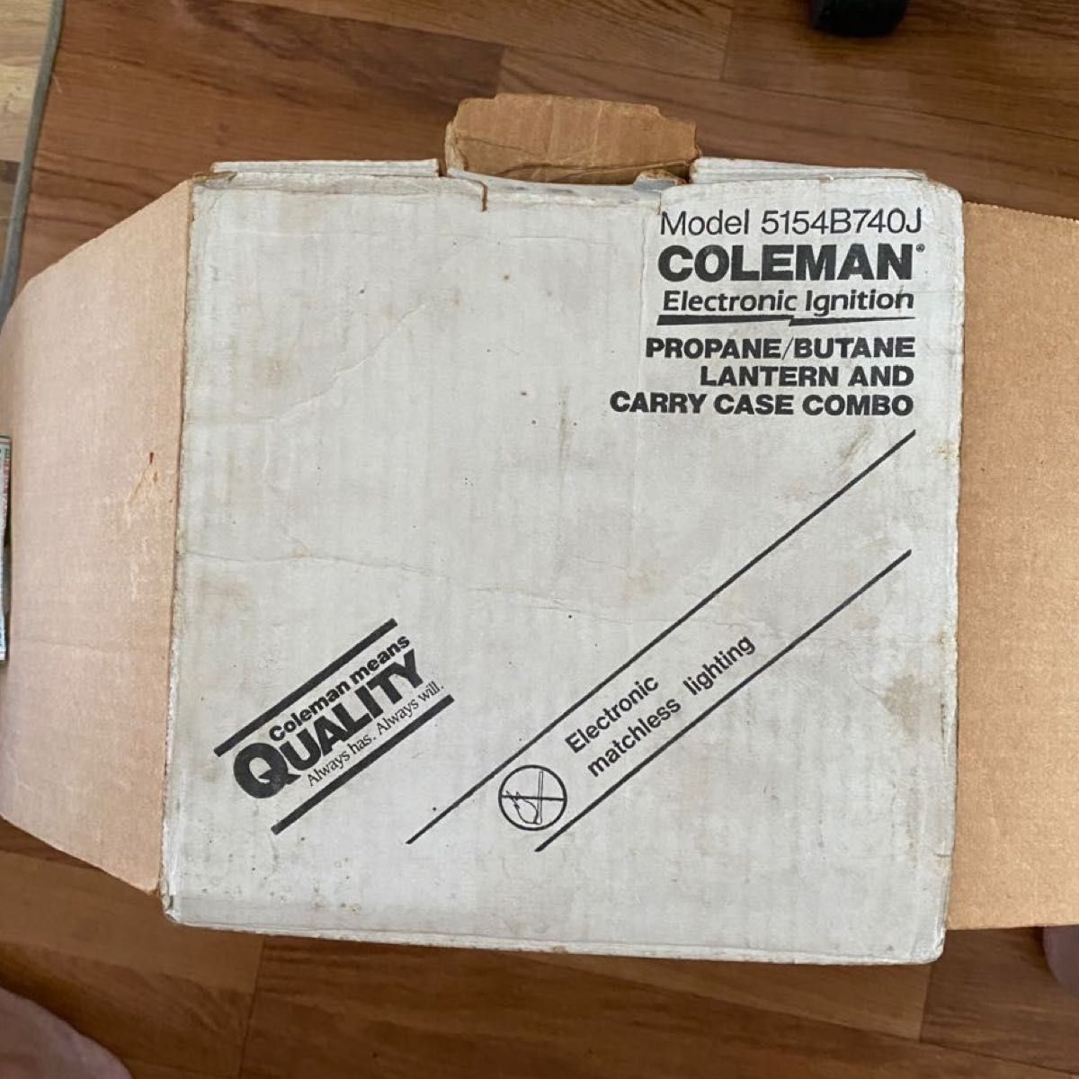 Coleman 廃盤品 ガスランタン キャンピングムーン 変換アダプター付 レア 5154B740J ビンテージ 凸型 コールマン