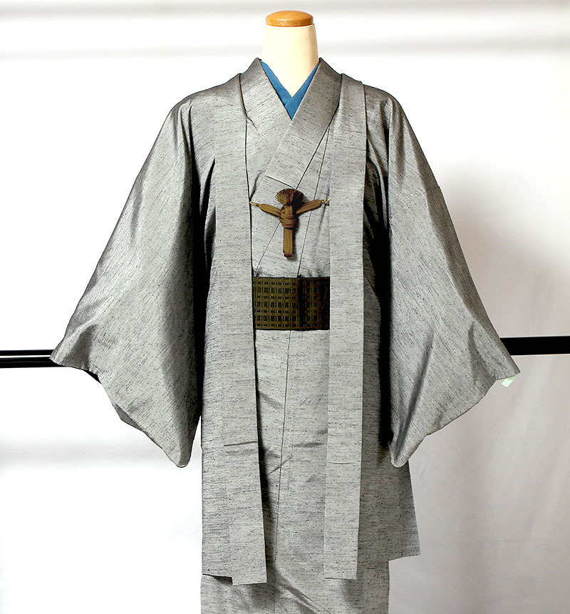 6721 LL寸 181㎝前後 米沢紬 長襦袢 小物 四点セット 美品 Yahoo