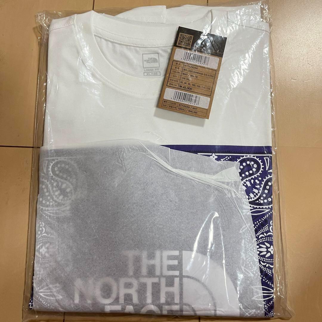 韓国限定】ノースフェイス ホワイトレーベル バンダナ Tシャツ XL 