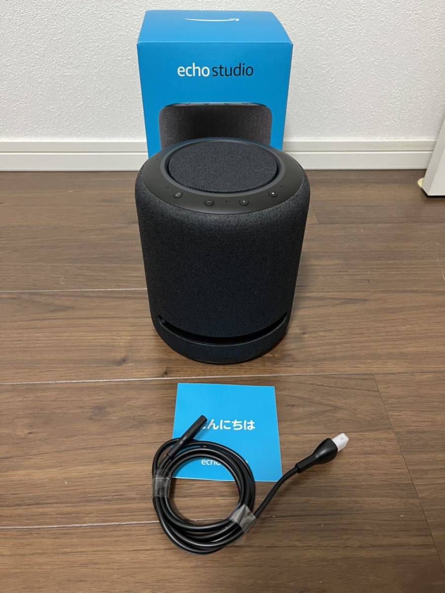 【即納&大特価】 送料込み チャコール studio Echo スマートスピーカー本体 【即納&大特価】 送料込み チャコール studio Echo スマートスピーカー本体