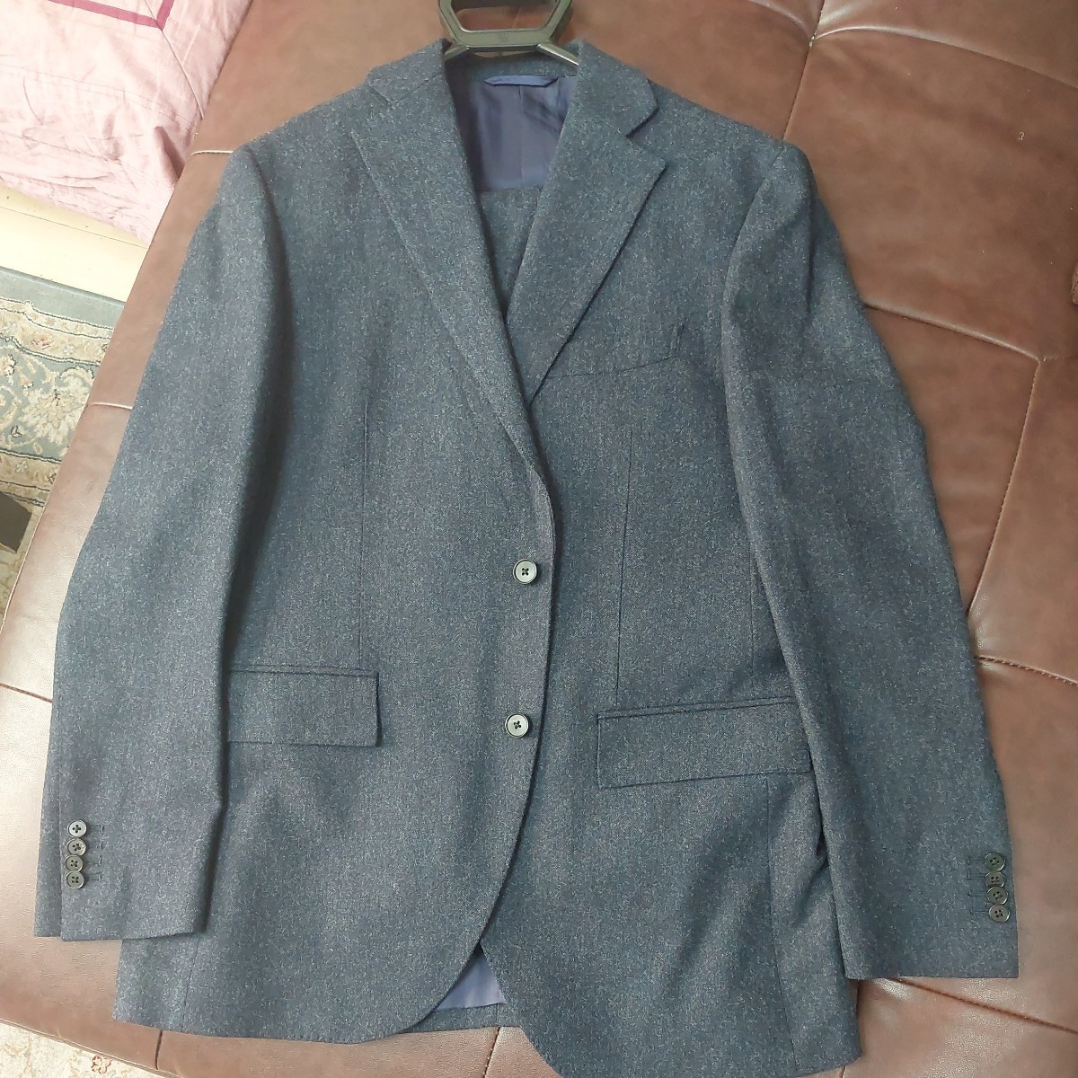 匿名送料無料！早い者勝ち　高級　スーツカンパニー　 blazer's bank.com 185cm-4Drop ウエスト94cm チェスト 102cm ビジネス　美品_画像1