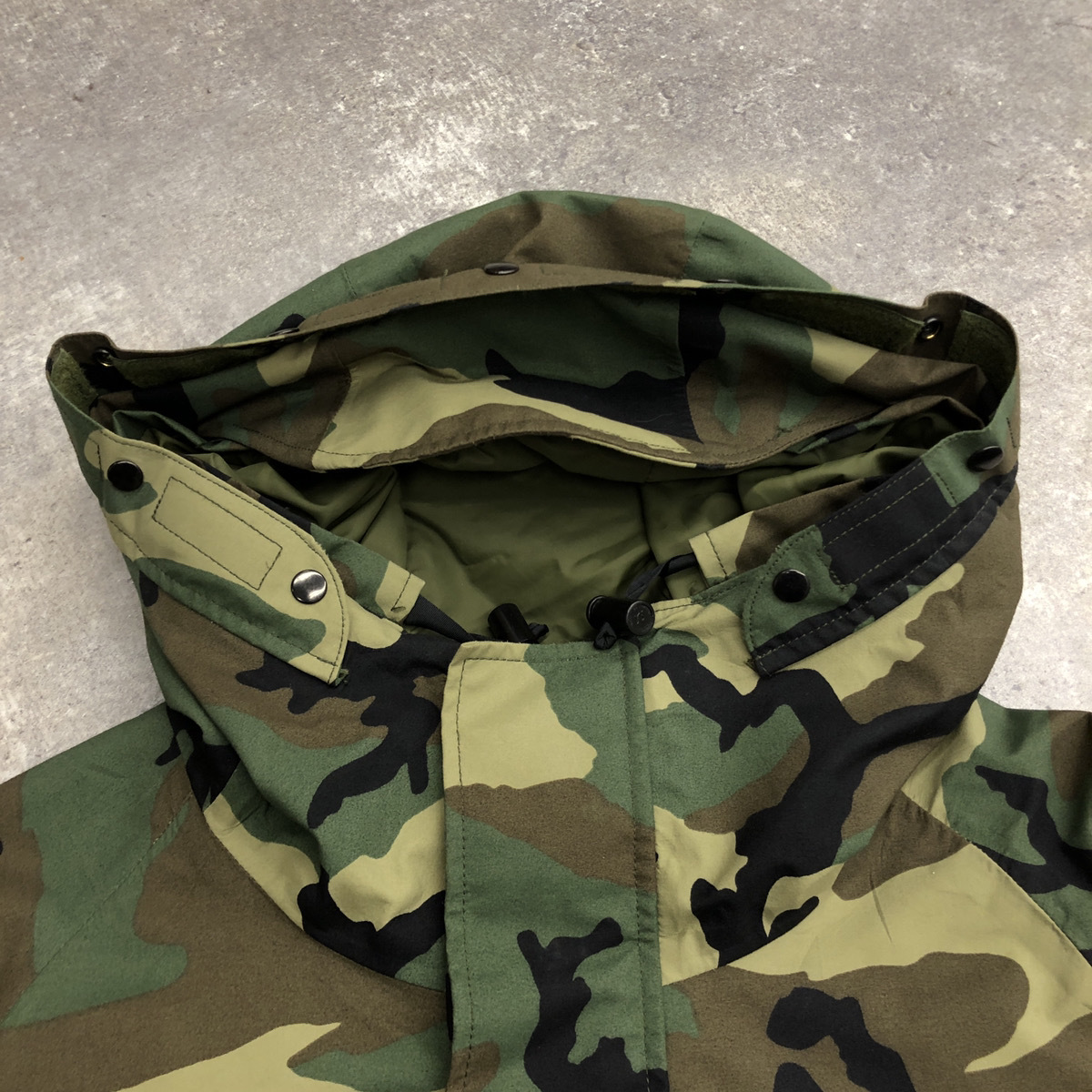 ▲U.S.ARMY 米軍 90s ECWCS Gen1 GORE-TEX Parka ゴア テックス マウンテン パーカー ミリタリー ジャケット 迷彩柄 サイズL 104_画像6